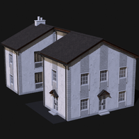 Low poly house builder Icon