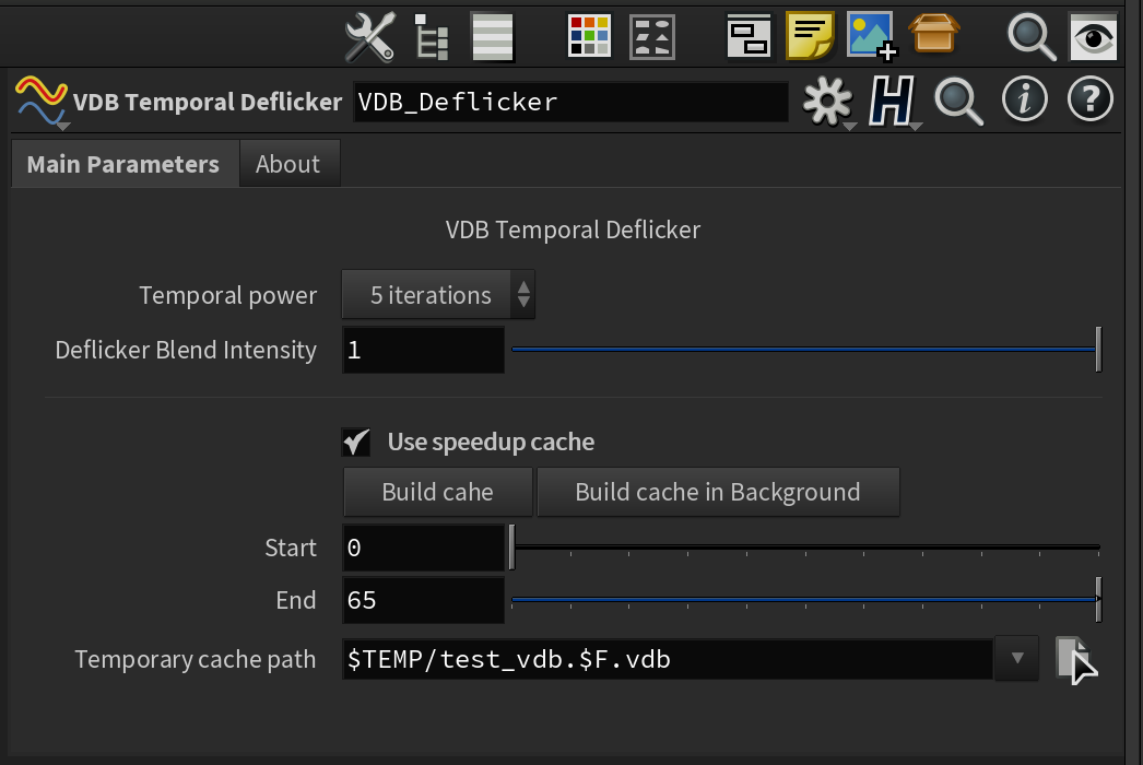 Deflicker Example VDB Temporal Deflicker