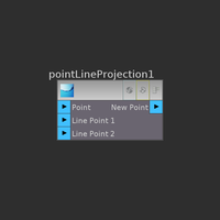 Point Line Projection Icon